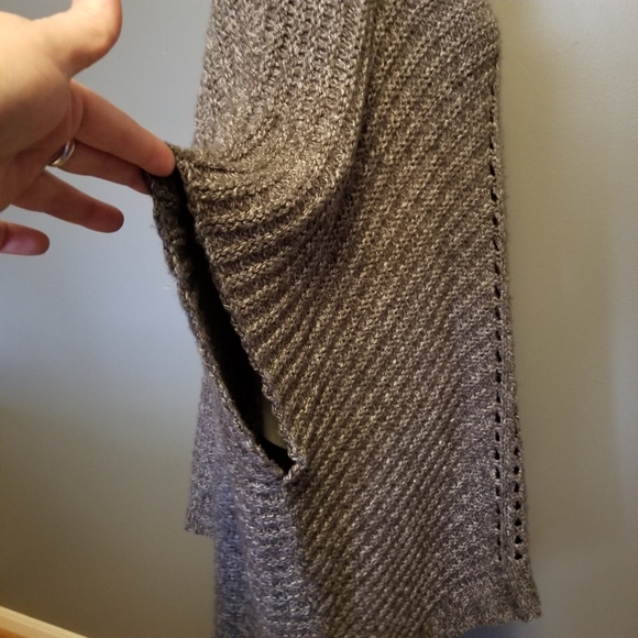 Putortì chunky knit brown poncho ONE SIZE - Picture 6 of 8